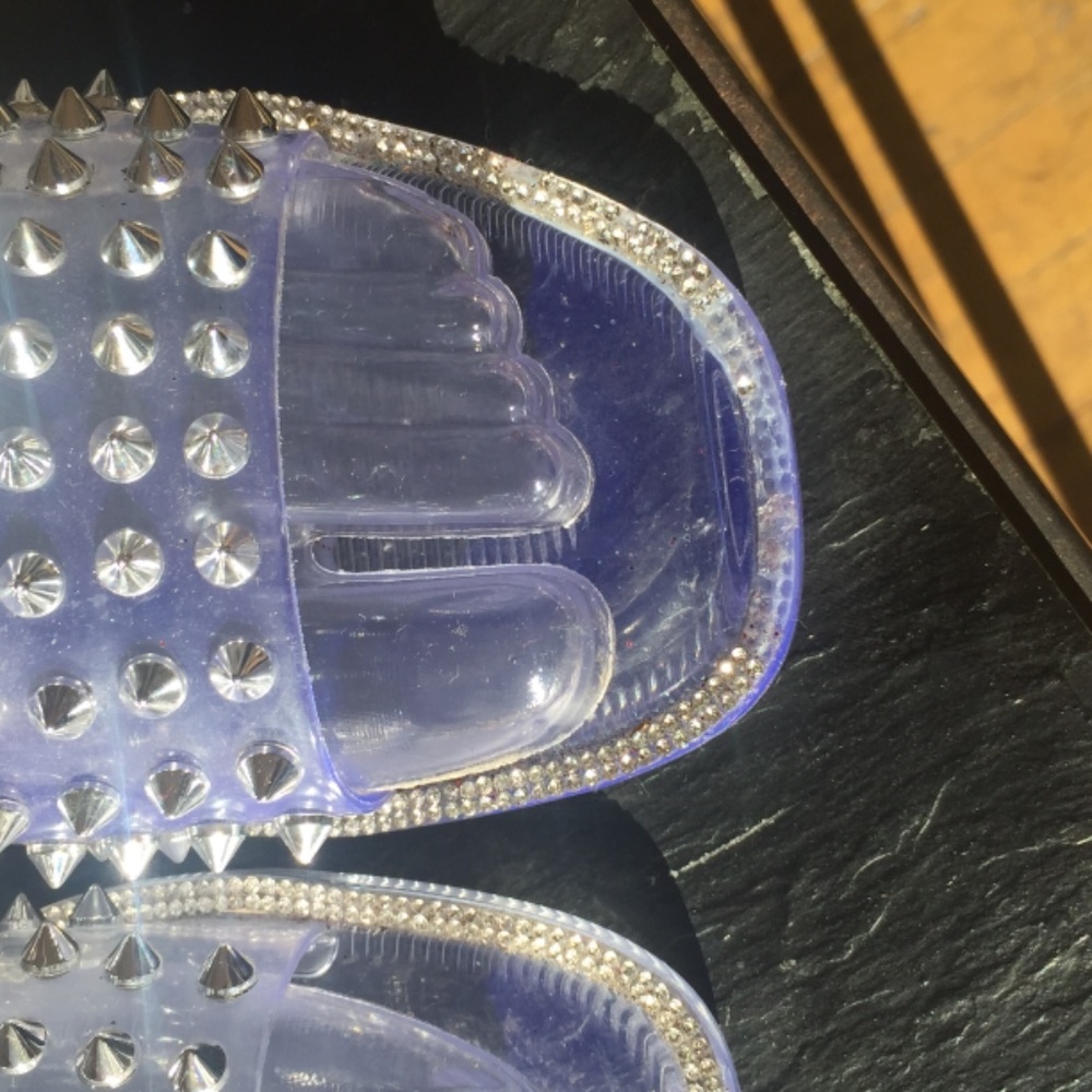 Clear Spiked jelly sandals - Picture 4 of 7
